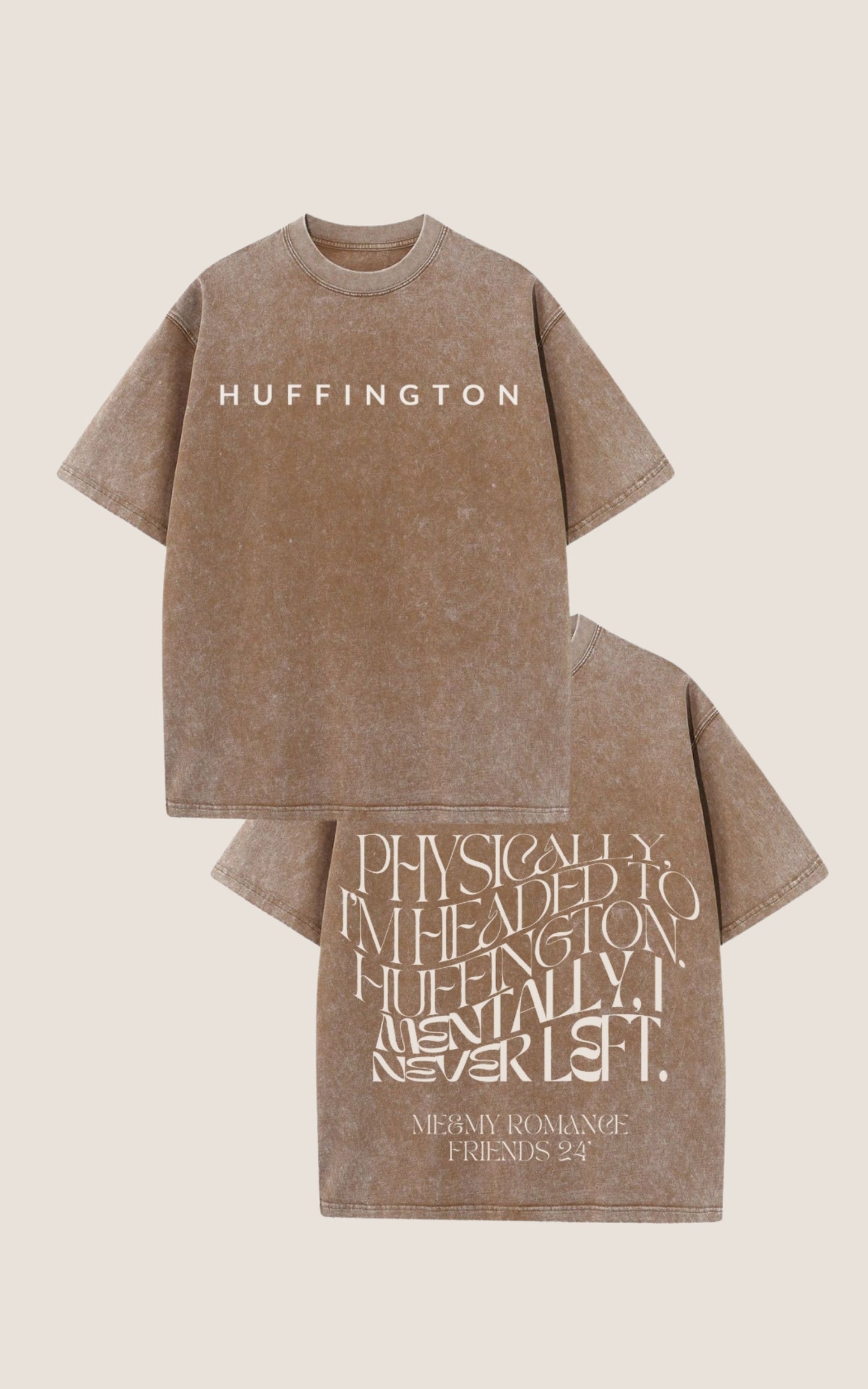 headed to huffington comfort tee